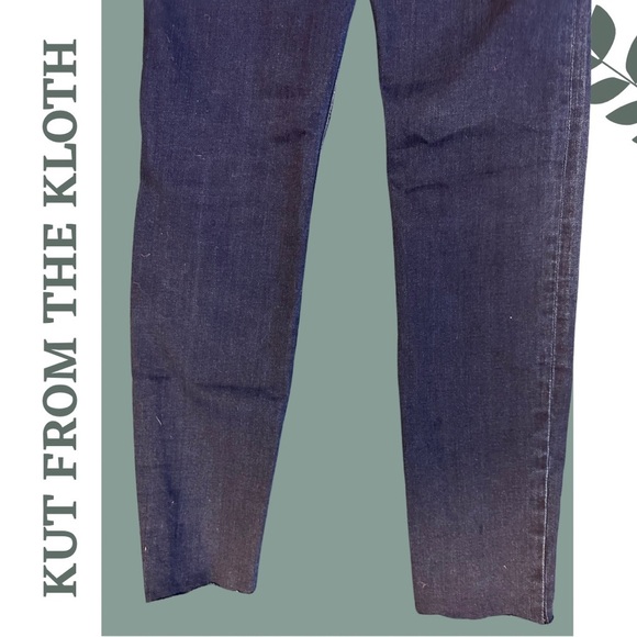 Kut from the Kloth Diana Skinny Jeans Blue Denim Mid Rise Size 0 - Picture 7 of 8